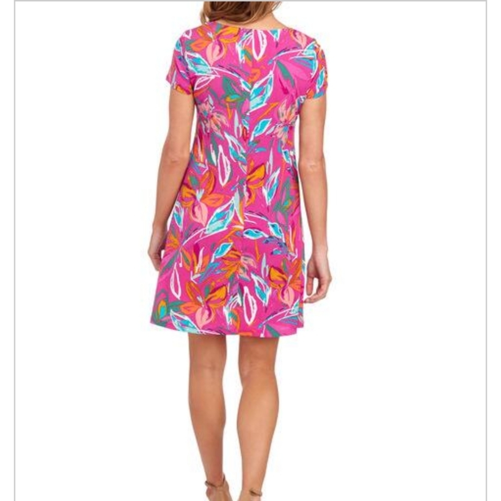MSK TROPICAL PRINT DRESS - Picture 6 of 7